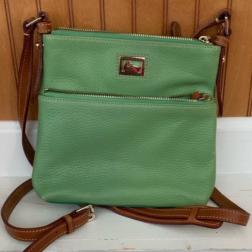 Dooney & Bourke Pebble Crossbody - green & brown
